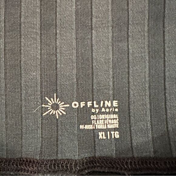 Aerie Large Ribbed Flare Pants - Picture 5 of 6